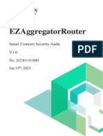 Ezaggregatorrouter: Smart Contract Security Audit V1.0