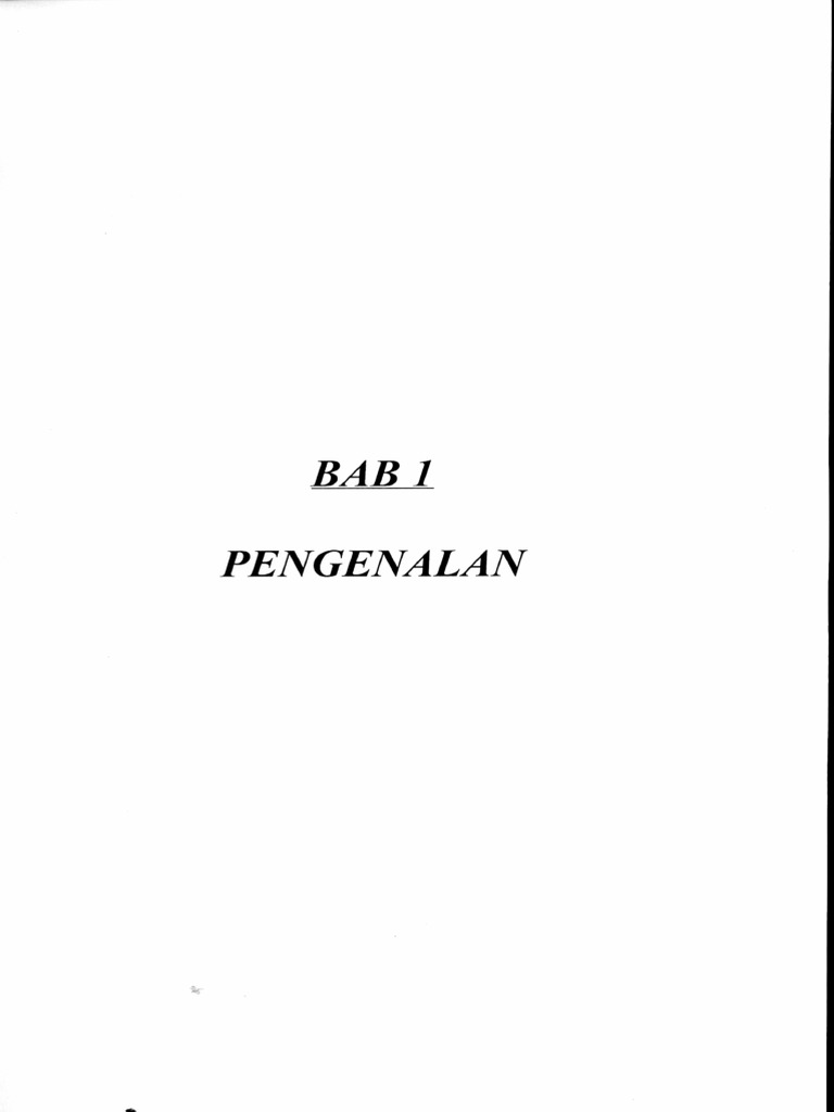 Bab 1 | PDF