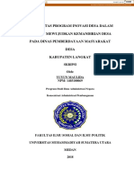 Efektivitas Program Inovasi Desa Dalam Rangka Mewujudkan Kemandirian Desa Pada Dinas Pemberdayaan Masyarakat Desa Kabupaten Langkat