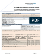 Neurodevelopmental Referral Form Front Sheet