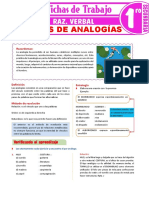 Ejercicios de Analogias para Primer Grado de Secundaria