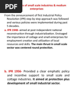 Govt Policies of Small Scale Industries