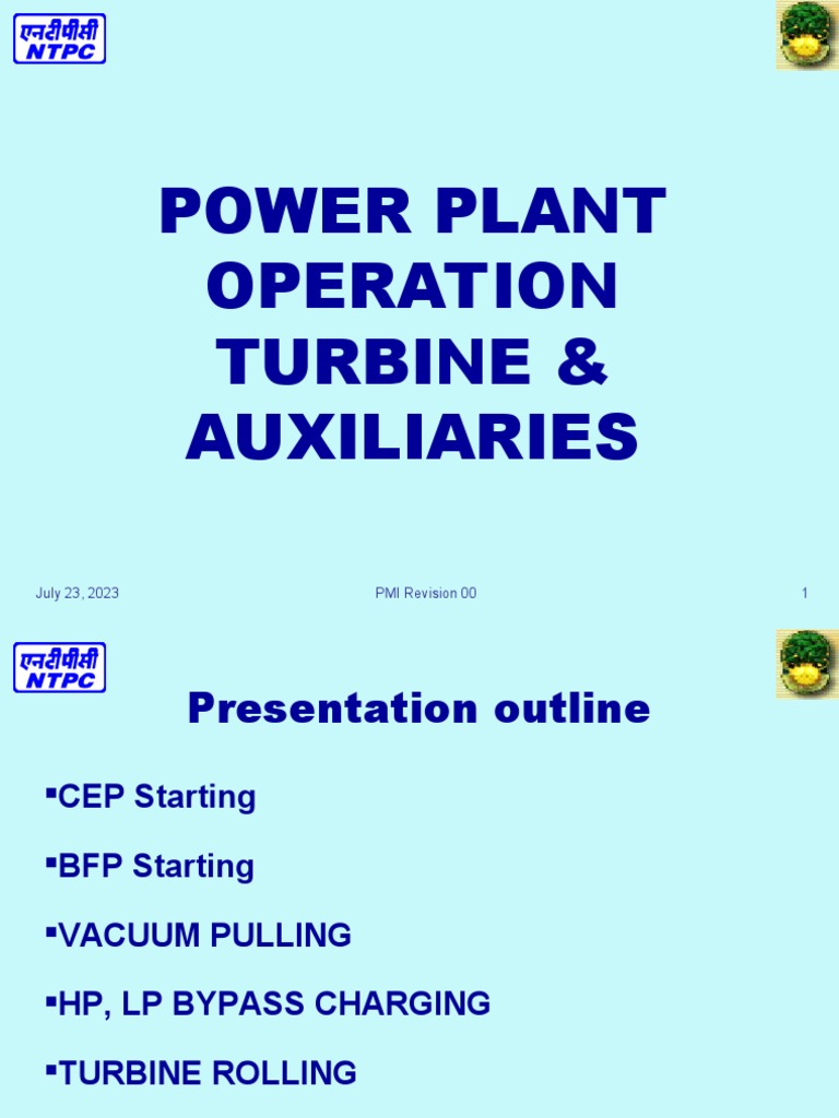 Power Plant Turbine Operation Guide | PDF | Pump | Valve