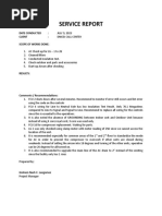 Air Conditioning Service Report Template | PDF | Electrical Components ...