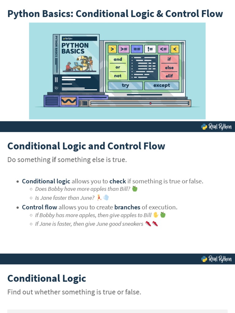 Conditional Logic Slides | PDF | Control Flow | Boolean Data Type