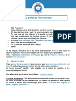 12 Phrases Motivantes - Fiche PDF