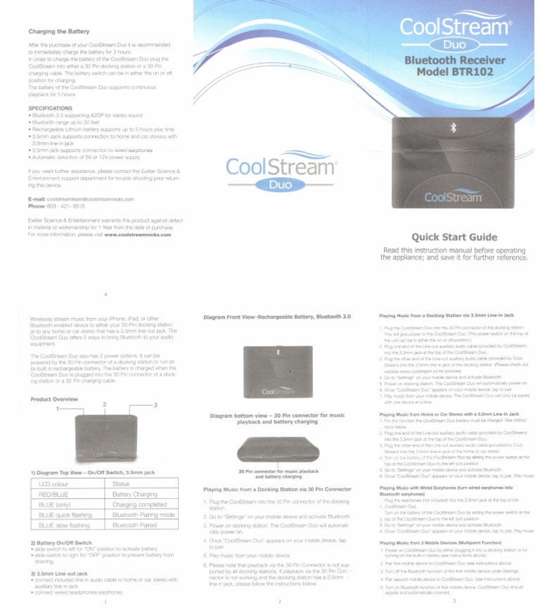 Manual CoolStream Duo PDF