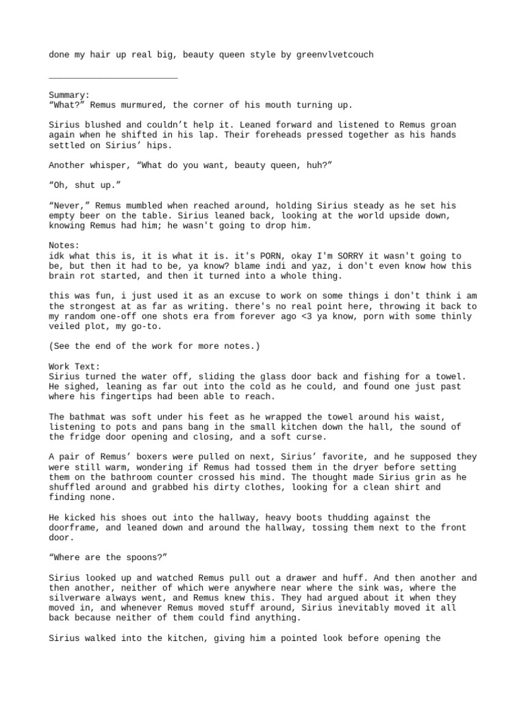 Done My Hair Up Real Big, Beauty Queen Style  PDF