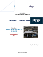 Diplomado en Electromedicina: Gestión Tecnológica en Salud