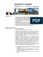 Curriculum Vitae 2023 - Arq Cesar D Chirinos, Lima Peru