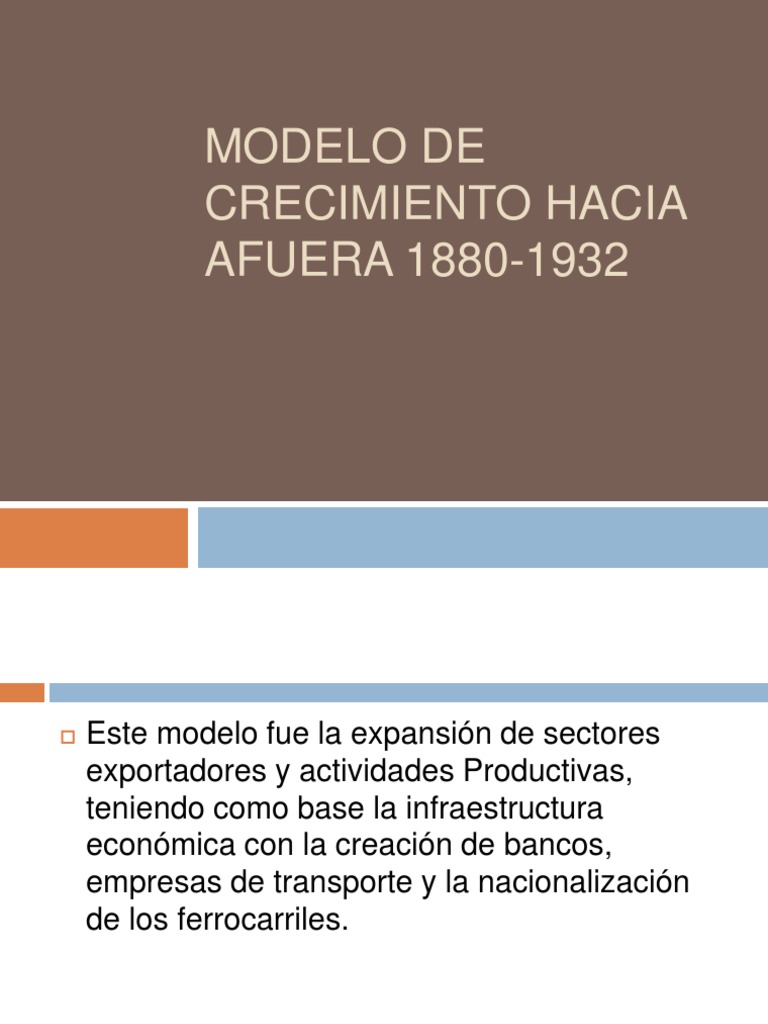 Modelo de Crecimiento Hacia Afuera | PDF | Exportaciones | Crecimiento  económico
