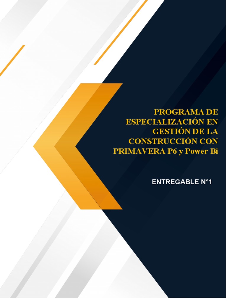 Gestión de Construcción con P6 y Power Bi | PDF