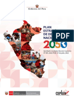 Plan Estratégico de Desarrollo Nacional Perú Al 2050 - CEPLAN 20230515