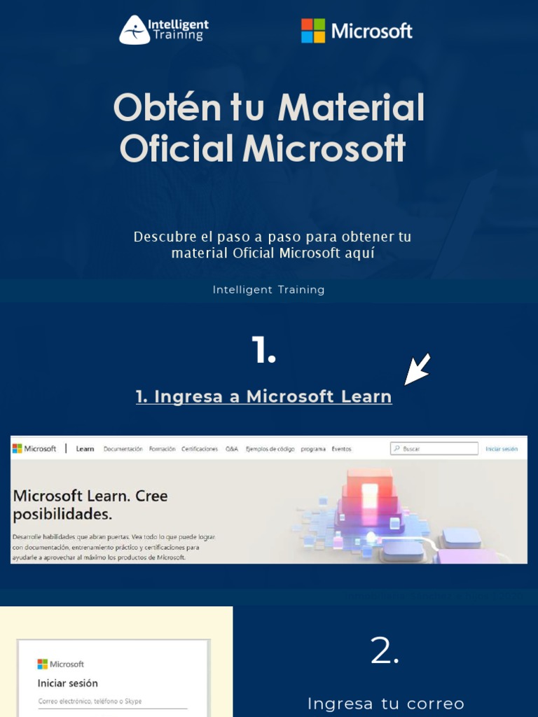 Cómo Obtener Material Oficial de Microsoft | PDF | Negocios