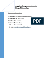Scholarship Application Preparation For Otago University