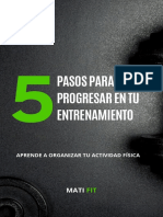 5 Pasos para Progresar en Tu Entrenamiento - Aprende A Organizar Tu Actividad Física