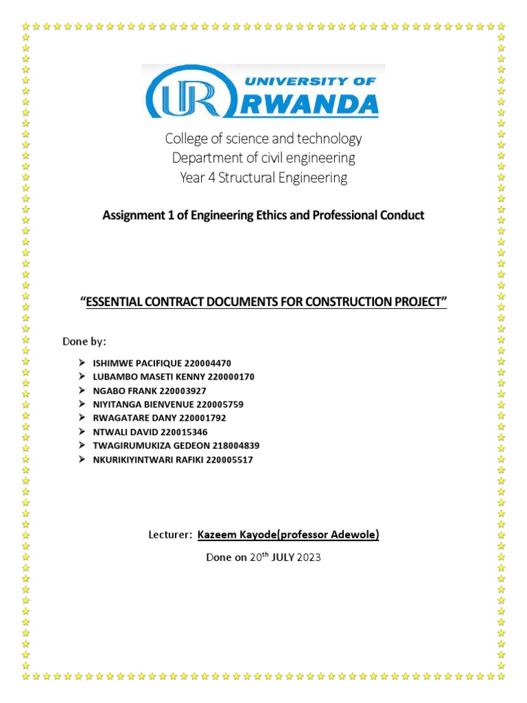 Construction Contract Essentials | PDF | Specification (Technical ...