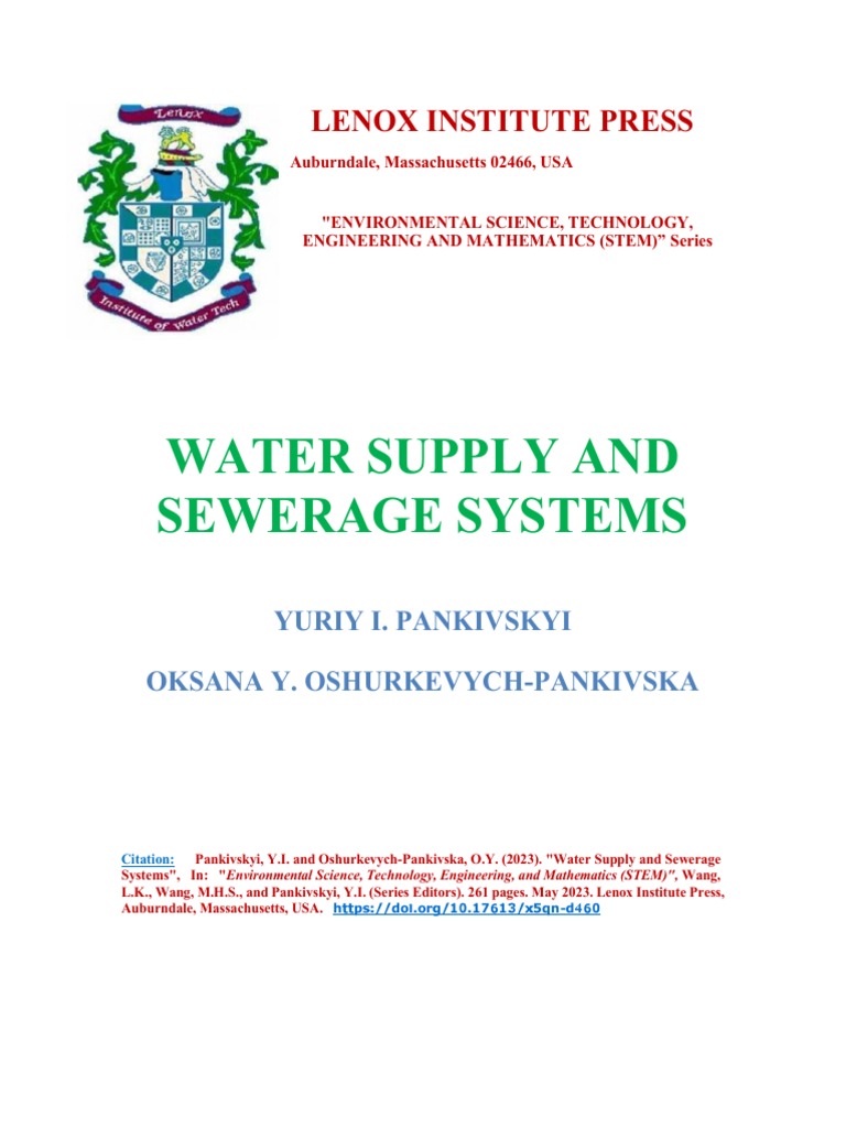 Water Supply and Sewerage Systems Guide | PDF | Sewage Treatment | Water