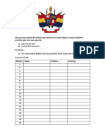 Rifa para Arrecadação de Dinheiro para Ajudar Nossa Fraternidade A Realizar Objetivos Previstos para Esse Ano