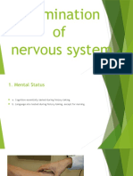 Examination of Nervous System