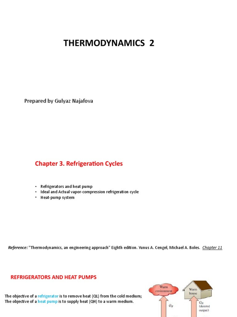Chapter 3. Refrigeration Cycle PDF Chemistry Applied And
