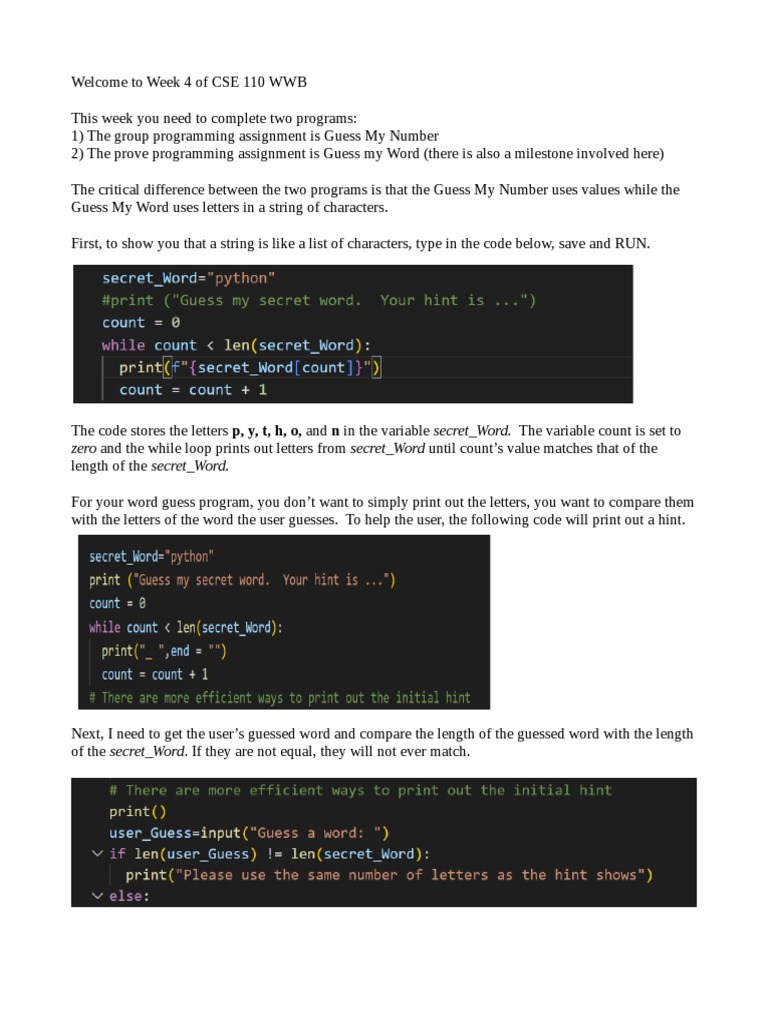 Week 4 Loops | PDF | String (Computer Science) | Computer Programming