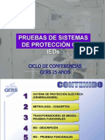 Pruebas sistemas protección IEDs