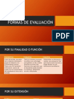 FORMAS DE EVALUACION en Artes Visuales