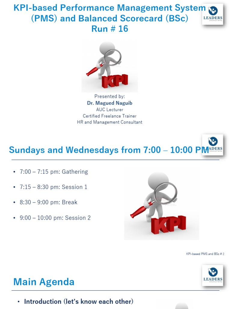 KPI-Based Performance Management Workshop | PDF | Supply Chain ...