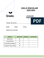 3°diagnóstico Examen Ciclo Escolar 2023-2024