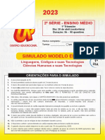 2023 - Simulado Enem - Linguagens - Humanas - 2serie - 1tri - GABARITADA