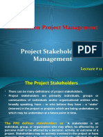 CPM Lec 12-Proj Stakeholders