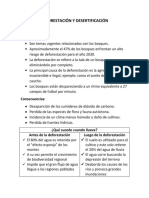 Deforestación y Desertificación