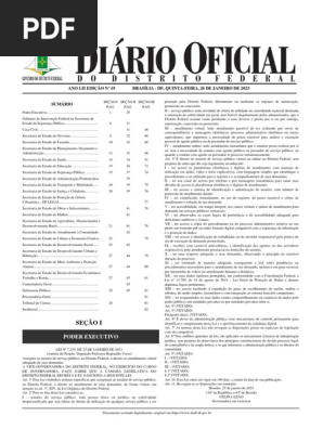 Atendimento Virtual no DF Lei 7 229 2023 PDF Serviços  