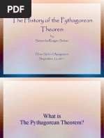 The History of the Pythagorean Theorem