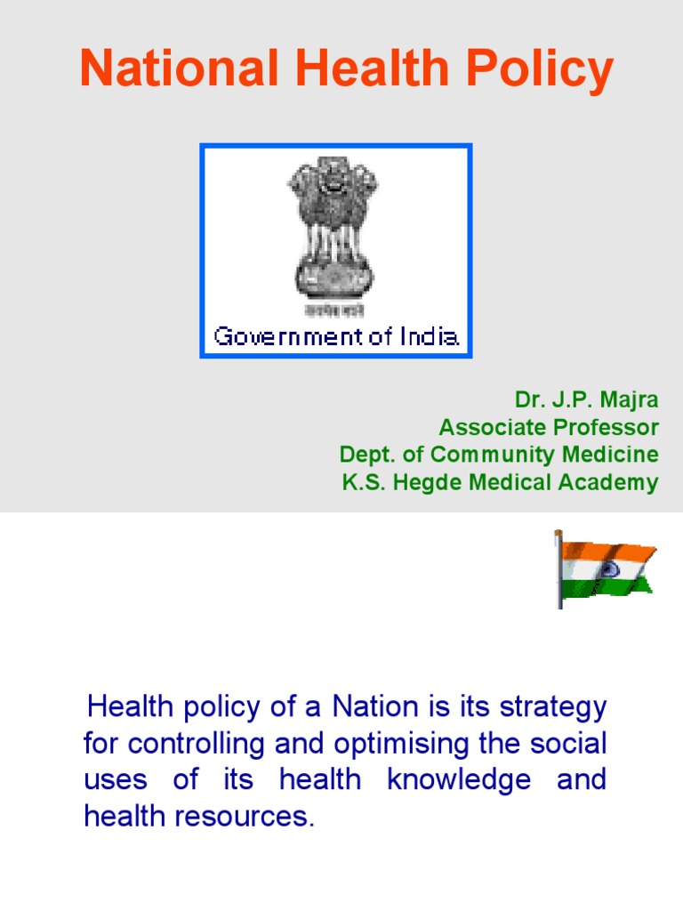 Overview of India's National Health Policy | PDF | Health Care | Public ...