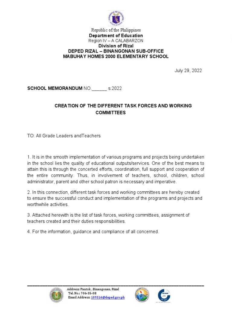 Assign of Teachers Memo SY 2020 2023 | PDF | Multimedia | Schools