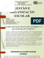 Gestão e Organização Escolar - Web