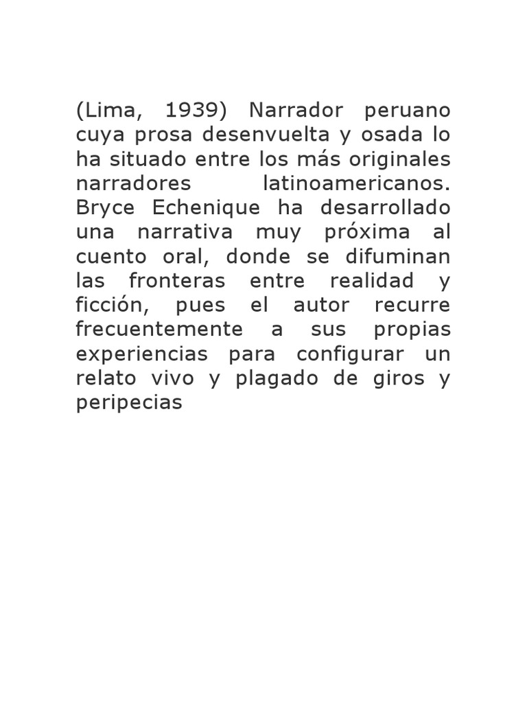 Alfredo Bryce Echenique PDF