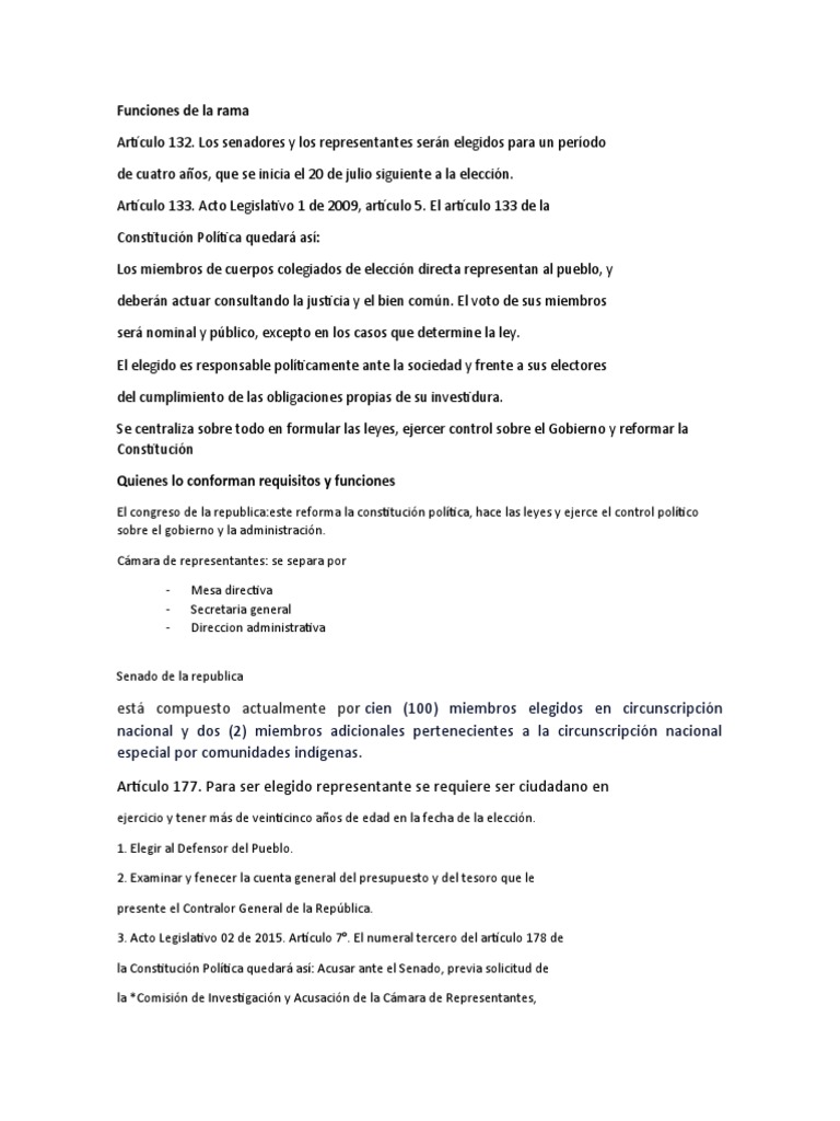 Funciones de La Rama | PDF | Ley Pública | Gobernancia