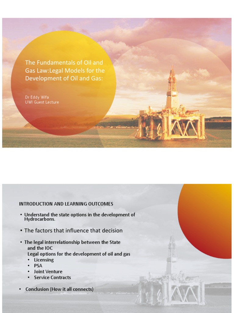Fundamentals of Oil and Gas Law (UWI) | PDF | License | Petroleum