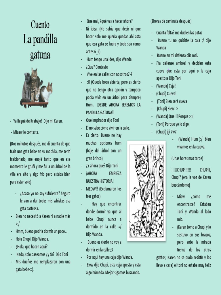 Cuento de Los Tres Gatos | PDF