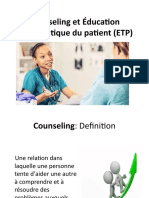 Counseling Et Éducation Thérapeutique Du Patient (ETP
