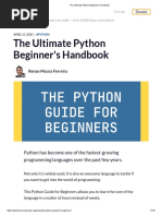 The Ultimate Python Beginner's Handbook