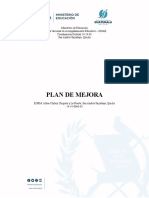 Plan de Mejora Aldea Chiboy Chiquito y La Puerta 2021