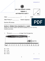 2019 P2 Math Topical Quiz 2,3 Henry Park