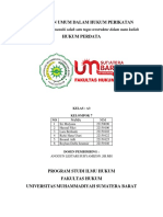 Ketentuan Umum Dalam Hukum Perikatan