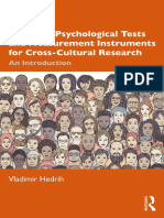 Adapting Psychological Tests and Measurement Instruments For Cross-Cultural Research - An Introduction