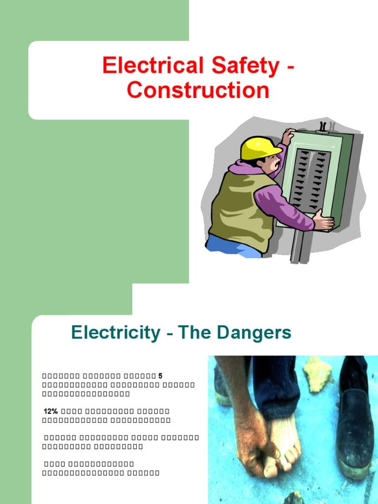 Electrical Safety Construction HSE Presentations HSE Formats PDF
