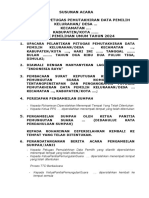 1. Susunan Acara Pelantikan Pantarlih